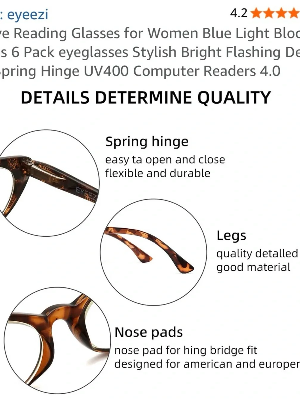 Embellished Cat-Eye Reading Glasses - Pink & Tortoiseshell - 6 pack